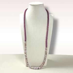 Free People Wanderin Belly Chain in Purple Puka Shell NWT Necklace Beach Summer